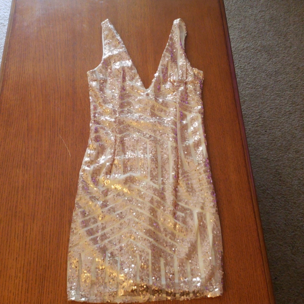 Gold club dress